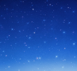 Obraz na płótnie Canvas Image of a dark sky, shininhg stars