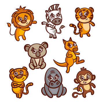 Cartoon Animals Set