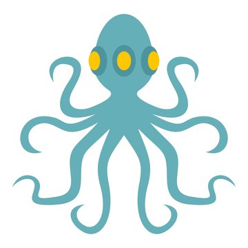 Octopus, icon isolated