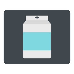 Box of milk icon isolated