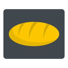 Loaf bread icon isolated