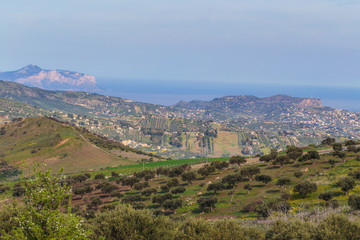 European Highlands. Sicilian Spring Landscape