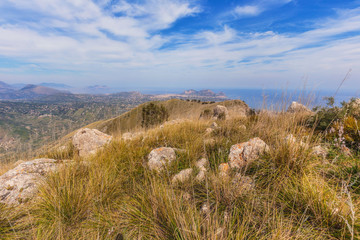European Highlands. Sicilian Spring Landscape