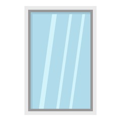 White window frame icon isolated