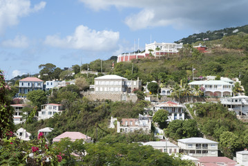 Fototapeta na wymiar Virgin Island Houses