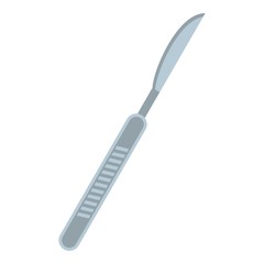 Medical scalpel icon isolated