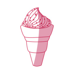 Delicious ice cream icon vector illustration graphic design