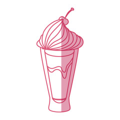 Delicious ice cream icon vector illustration graphic design