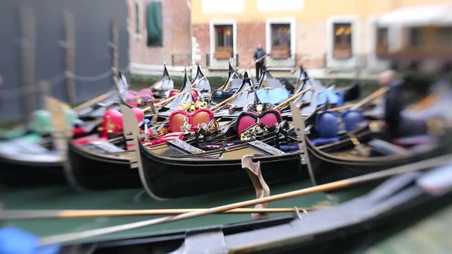 venice, Italy with gondolas