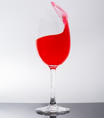 Wein im glas spritz - apero Getränk