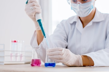 Medica researcher working