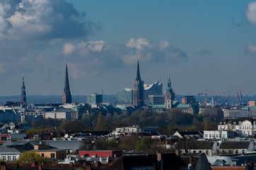 Hamburger Skyline Ansicht von einem Gebäude