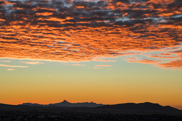 Sunrise over Cooke's Peak in southern New Mexico
