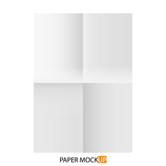 Paper mock up. For your business project. Vector Illustration
