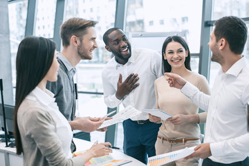 Group of people business meeting team work concept