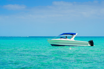 Fishing boat in Mauritius