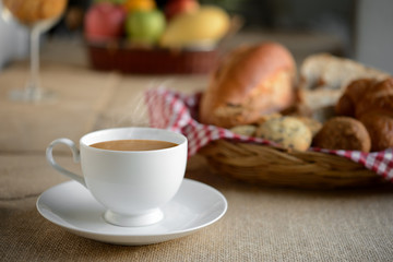 Coffee and bread
