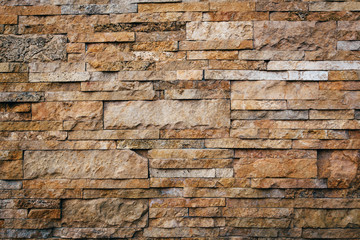 Old Brown Bricks Wall Pattern.