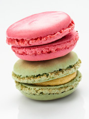 Colorful French macarons