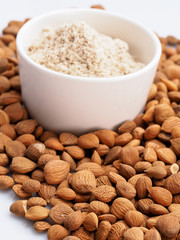 Dried Apricot Kernels background