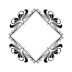 decorative frame vintage elegant flourish image vector illustration