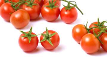 Cherry tomato, isolated on white background