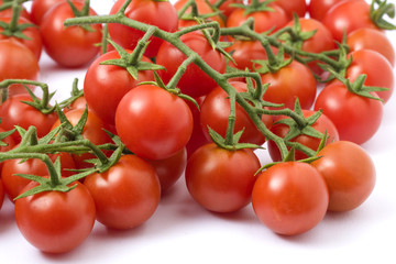 Cherry tomato, isolated on white background