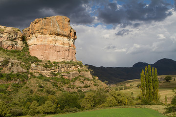 Sandstone Rock, Horizontal, Clarens, South Africa