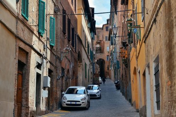 Fototapeta na wymiar Siena street view