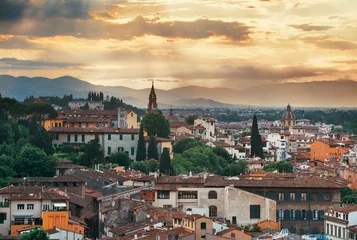 Deurstickers Florence skyline view rooftop © rabbit75_fot