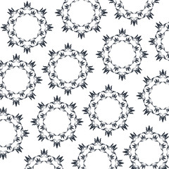Fototapeta premium decorative elegant classic heraldry seamless pattern design vector illustration