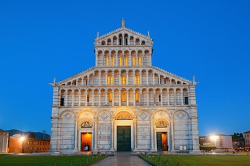 Fototapeta na wymiar Cathedral at Piazza dei Miracoli