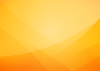 Abstract Yellow and orange warm tone background with simply curve lighting element vector eps10