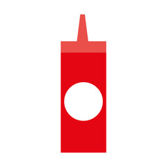 bottle sauce isolated icon vector illustration design