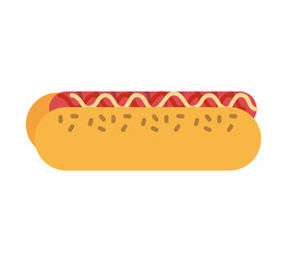 hot dog isolated icon vector illustration design