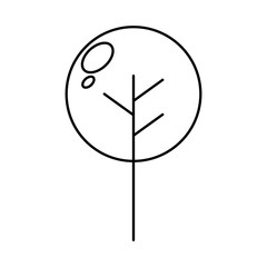 tree plant isolated icon vector illustration design