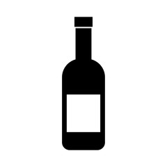 wine bottle isolated icon vector illustration design