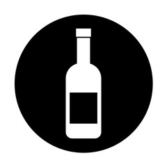 wine bottle isolated icon vector illustration design