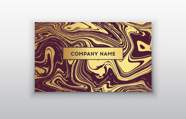 Vector golden business card