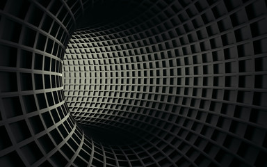 Obraz premium Abstrakta 3d czerni geometryczny tło. Biała tekstura z cieniem. Renderowanie 3D