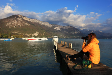 Annecy Lake in France, Europe