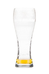 Beer glass almost empty