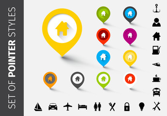 Customizable Location Marker Icons