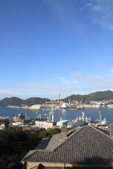 Obraz premium Nagasaki bay in Nagasaki, Japan