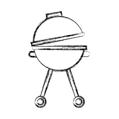 grill silhouette isolated icon vector illustration design