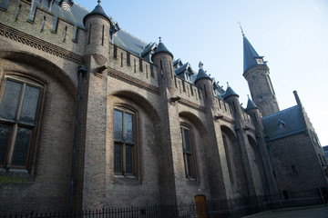 building in Netherlands Europe in the afternoon with a cloudy sky
