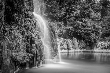 Waterfall long exposure photography