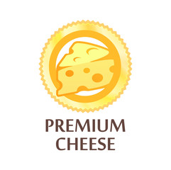 Round Emblem with Swiss Cheese Premium Quality