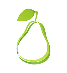 Logo with Silhouette of Pear