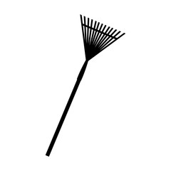 fork icon over white background. gardening equipment concept. vector illustration